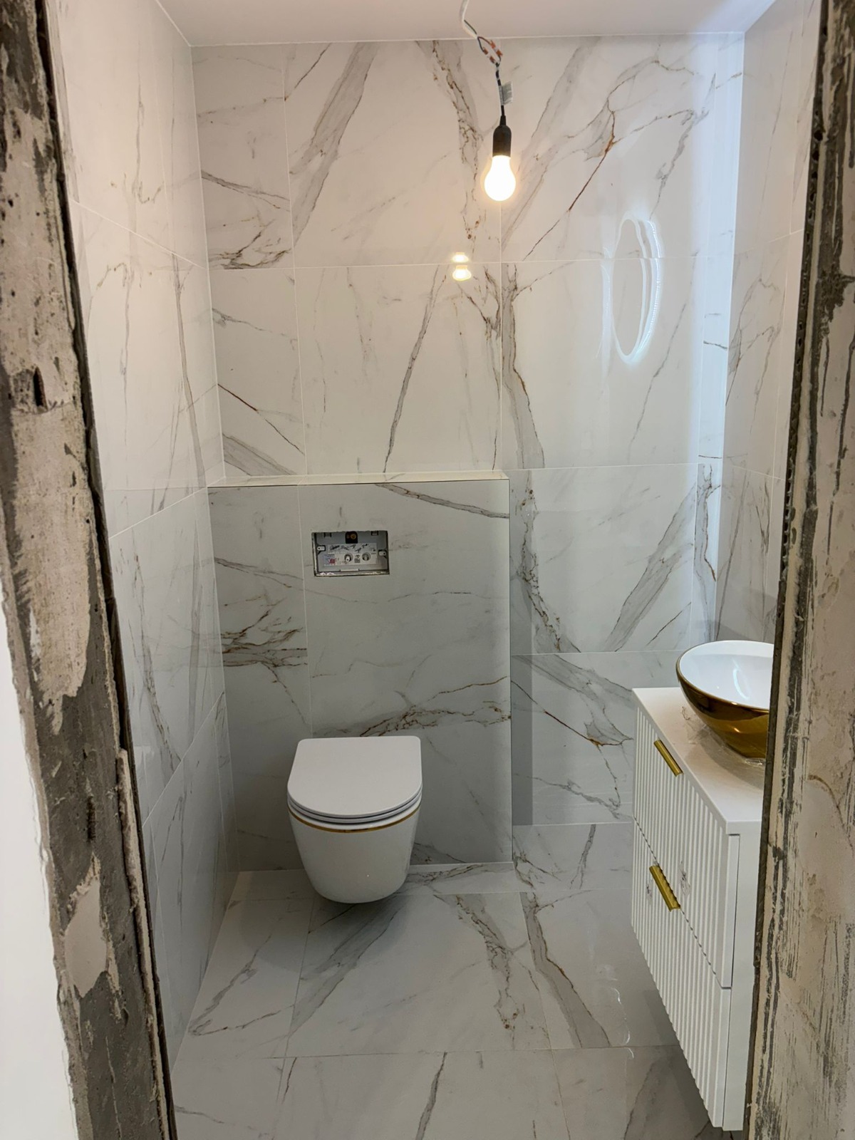 Full marble bathroom